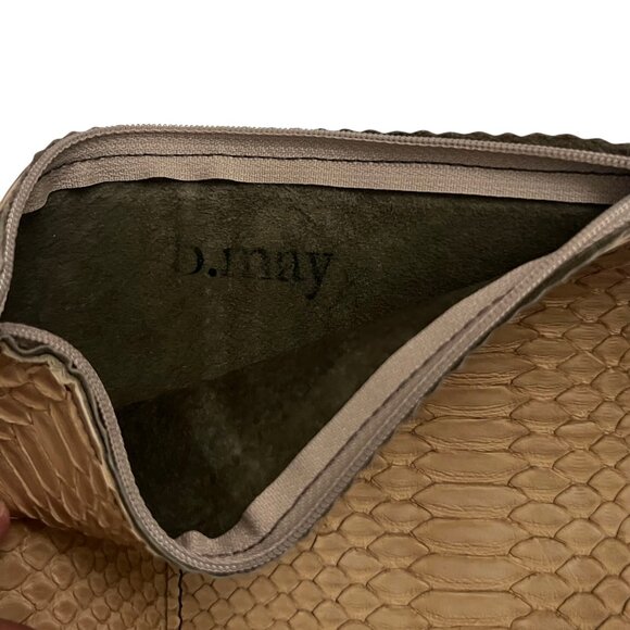 B. MAY matte Python zip Essentials pouch - Picture 3 of 7